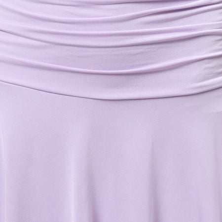 Yasmin Bandeau Mini Dress in Slinky Lilac