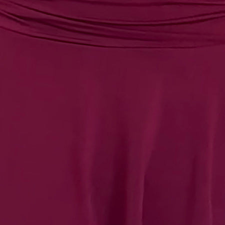 Yasmin Bandeau Mini Slinky Dress in Burgundy