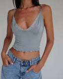 Image of Yenika Cami Top in Slinky Grey