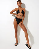 Image of Yessy Strappy Bikini Top in Black