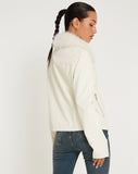 image of Yindo Zip Up Jacket in PU White