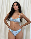 Image of Yanas Bralette in Blue Cluster Floral