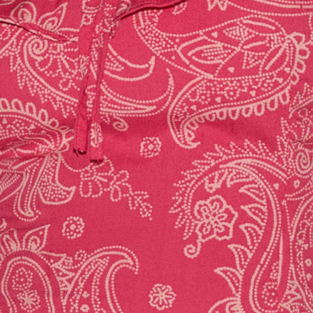 YOKAI BARDOT TOP RETRO PAISLEY PINK