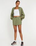 image of Yuu Shell Jacket in Silver Green