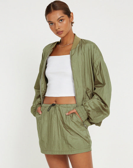 Manik Jacket in Khaki Green