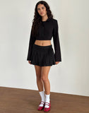 Image of Zaviya Cropped Jacket in Black