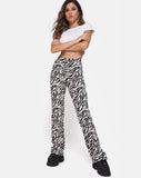 Image of Zoven Trouser in 90s Zebra Black and White