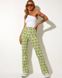 Image of Zoven Trouser in Patchwork Daisy Green