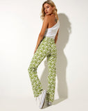 Image of Zoven Trouser in Patchwork Daisy Green