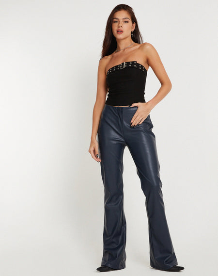 Marcia Flare Trouser in Black