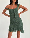 Image of Jati Mini Dress in Sage Canina Rose Lace