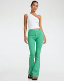 image of Jopanka Flared Leg Trouser in Tailoring Green