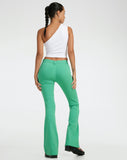 image of Jopanka Flared Leg Trouser in Tailoring Green