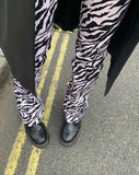 Image of Zoven Trouser in 90s Zebra Black and White