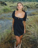 image of Rosmilly Mini Dress in Black