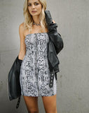 Jedrie Mini Dress in Snake