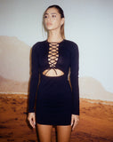 image of Modita Mini Dress in Lycra Black