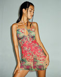 image of Denila Bodycon Dress in Festival Print