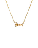 Necklace in “Honey” Gold