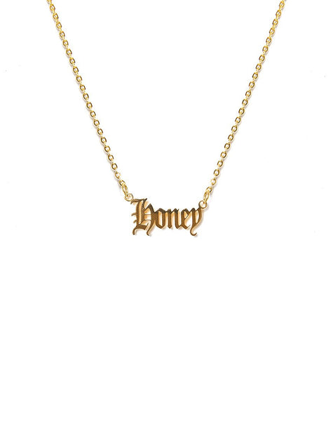 Necklace in “Honey” Gold