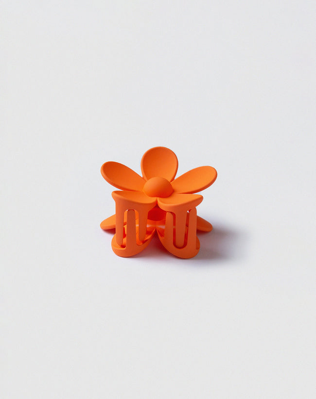 Image of Flower Hair Claw in Orange