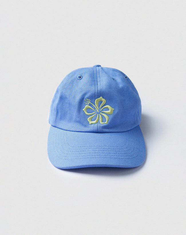 image of MOTEL X BARBARA Five Panel Hat in Bonnie Blue Hibiscus