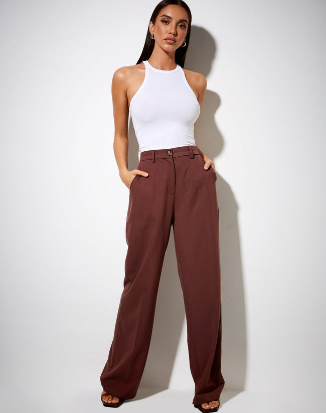 Abba Trouser in Cocoa