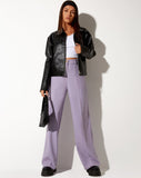 Image of Abba Straight Leg Trouser in Tailoring Purple