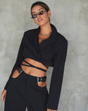 Notus Cropped Blazer in Black