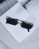 Image of Gara Sunglasses in Black and Gold