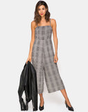 Achem Culotte Jumpsuit in Charles Check Grey