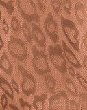 Acro Unitard in Leopard Sheen Net Caramel