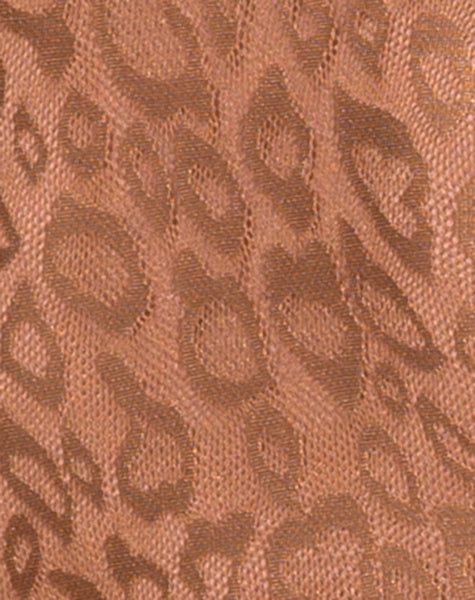 Acro Unitard in Leopard Sheen Net Caramel