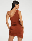 image of Aderai Mini Dress in Coffee Bean