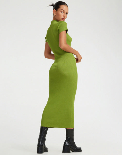 image of Afiqah Maxi Dress in Golden Lime