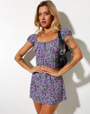 Image of Alegra Mini Dress in Lilac Blossom