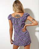 Image of Alegra Mini Dress in Lilac Blossom