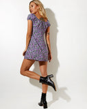 Image of Alegra Mini Dress in Lilac Blossom