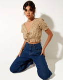 Image of Aley Crop Top in Washed Ditsy