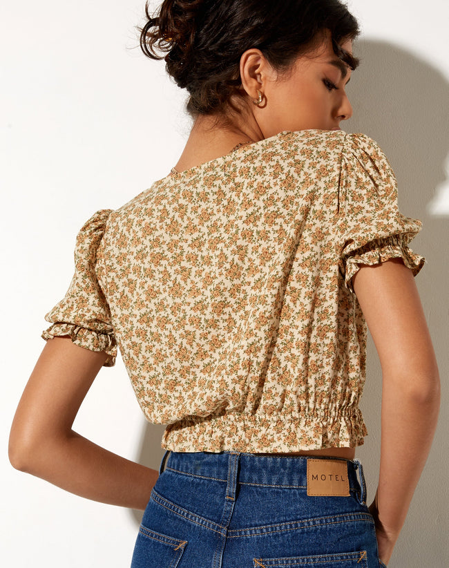 Image of Aley Crop Top in Washed Ditsy