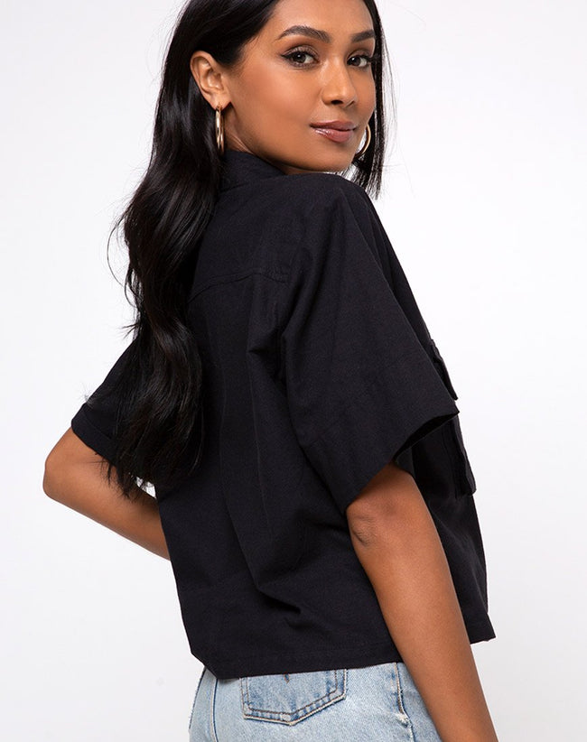 Alka Ultility Shirt in Black