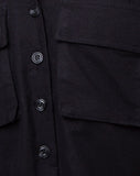 Alka Ultility Shirt in Black