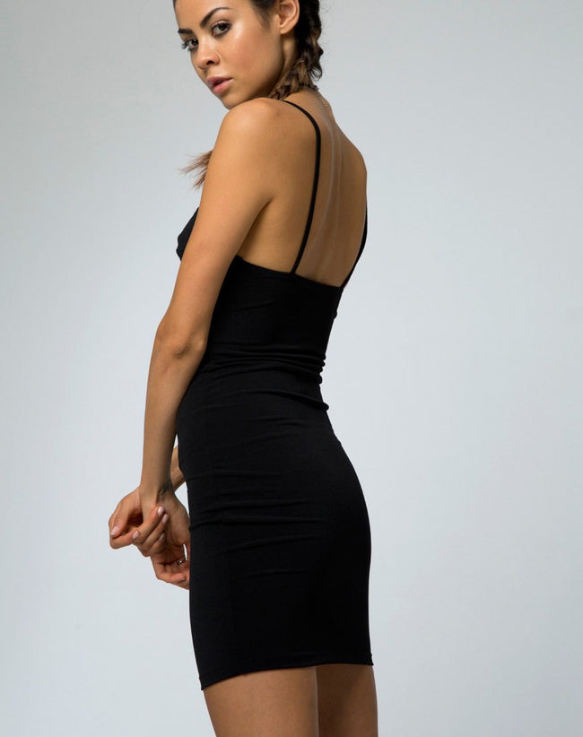 Alvina Bodycon Dress in Black