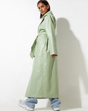 image of Ejo Trench Coat in PU Mint