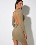 Image of Andreita Mini Dress in Rib Eucalyptus