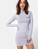 Anegan Bodycon Dress in Grey Motel