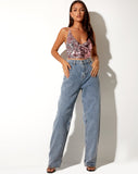 Image of Angel Crop Top in Blush Pink Fishscale Sequin