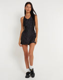 image of Anggi Mini Zip Up Dress in Parachute Black