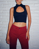 image of Annesley Crop Top in Black