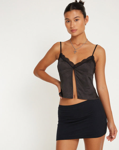 Bilarka Bandeau Top in Black